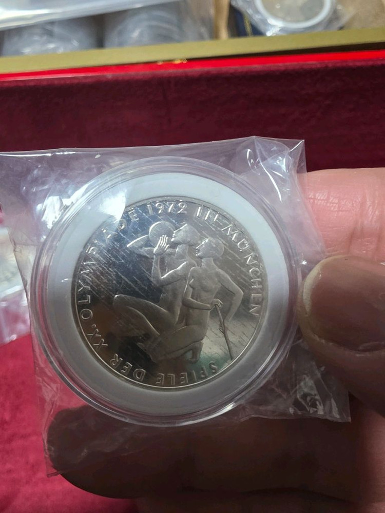 1972년 뮌헨 올림픽 기념 은화 5종 이미지