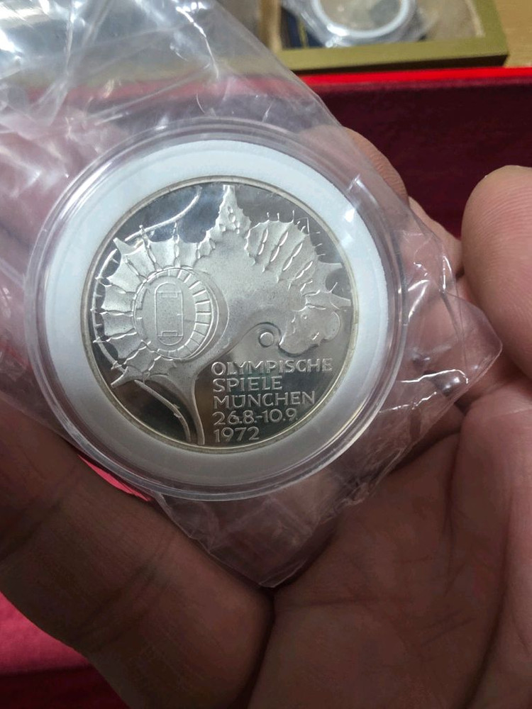 1972년 뮌헨 올림픽 기념 은화 5종 이미지
