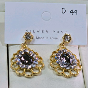 큐빅셋팅 드롭귀걸이