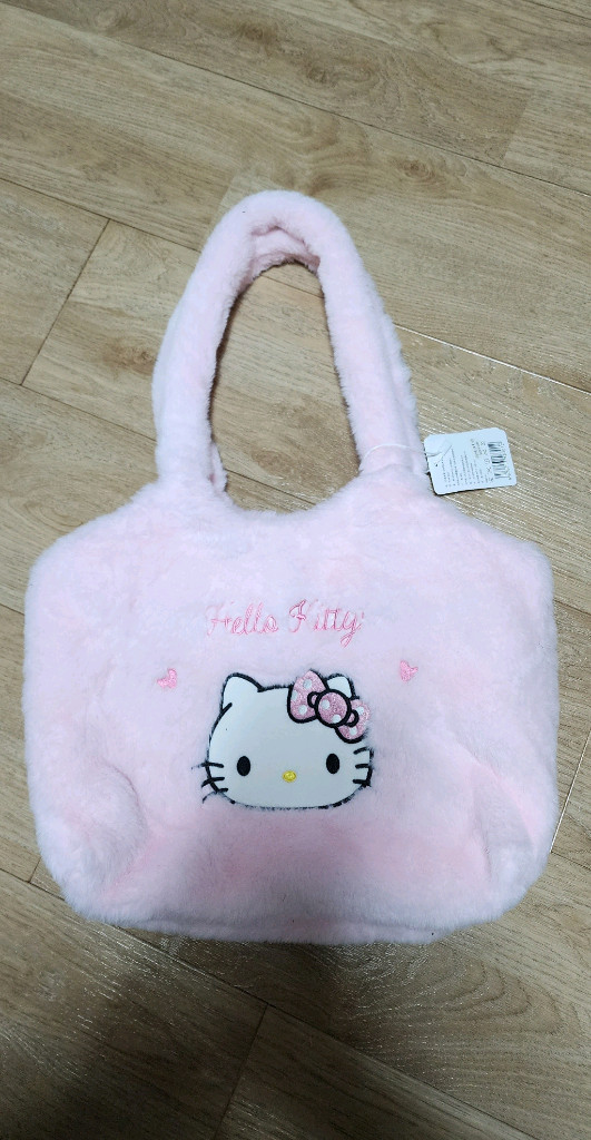 헬로키티뽀글이숄더+키티파우치+산리오파우치+스누피시장가방/털가방--1