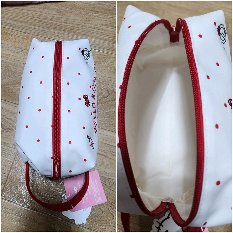 헬로키티뽀글이숄더+키티파우치+산리오파우치+스누피시장가방/털가방--7