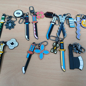 (풀셋)귀멸의칼날 특전 굿즈 무한성 일륜도 키링 전종 이미지