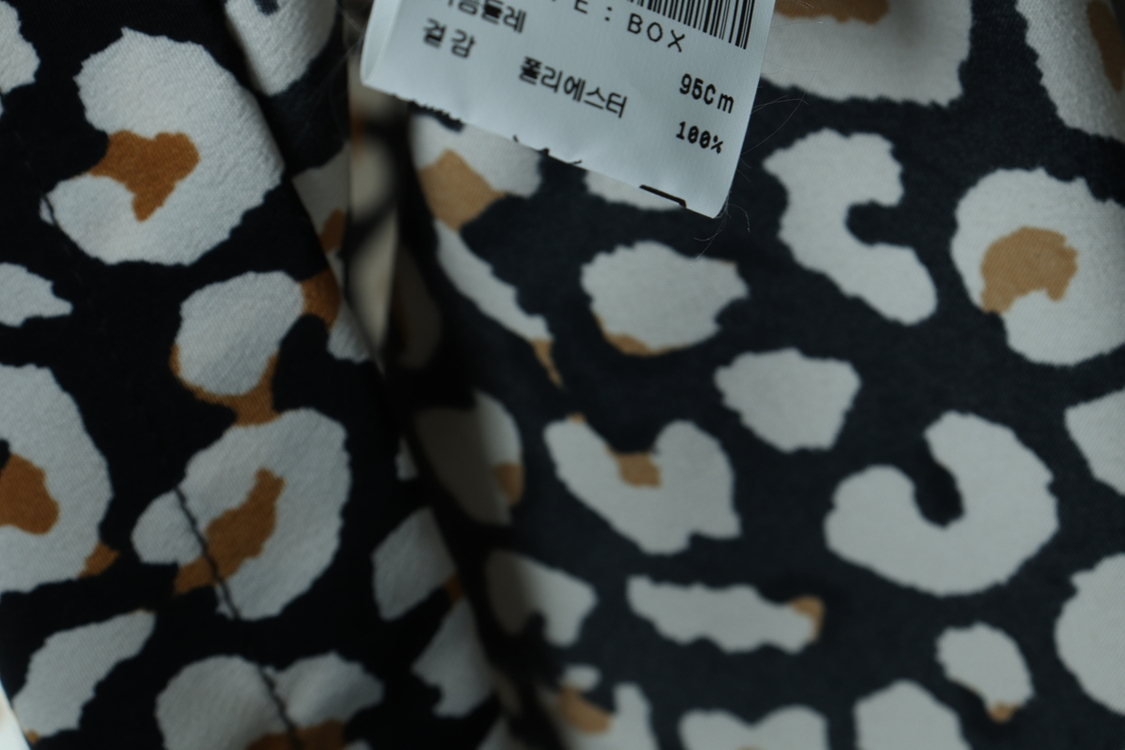 (M-L) 브랜드빈티지 반팔셔츠 남방 레오파드 얇은 이미지