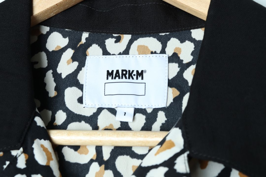 (M-L) 브랜드빈티지 반팔셔츠 남방 레오파드 얇은 이미지