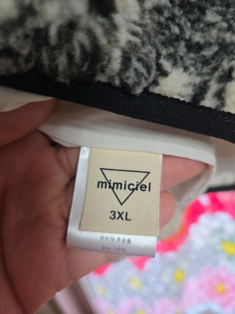 미미씨엘 페이즐리 롱 후리스 XXXL+모자 세트 이미지
