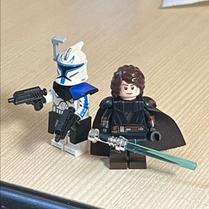 레고 스타워즈 아나킨 커스텀 헤어+아머+망토/페이즈 1 렉스 펄드론