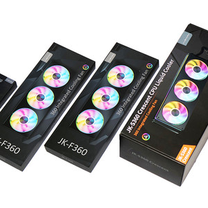 신제품 지우샥 JK-S360 Crescent ARGB CPU 수냉쿨러 와 시스템쿨러 세트