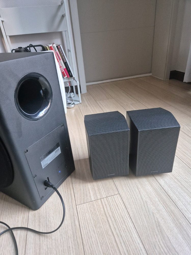 북쉘프 스피커 + 서브우퍼 세트--4