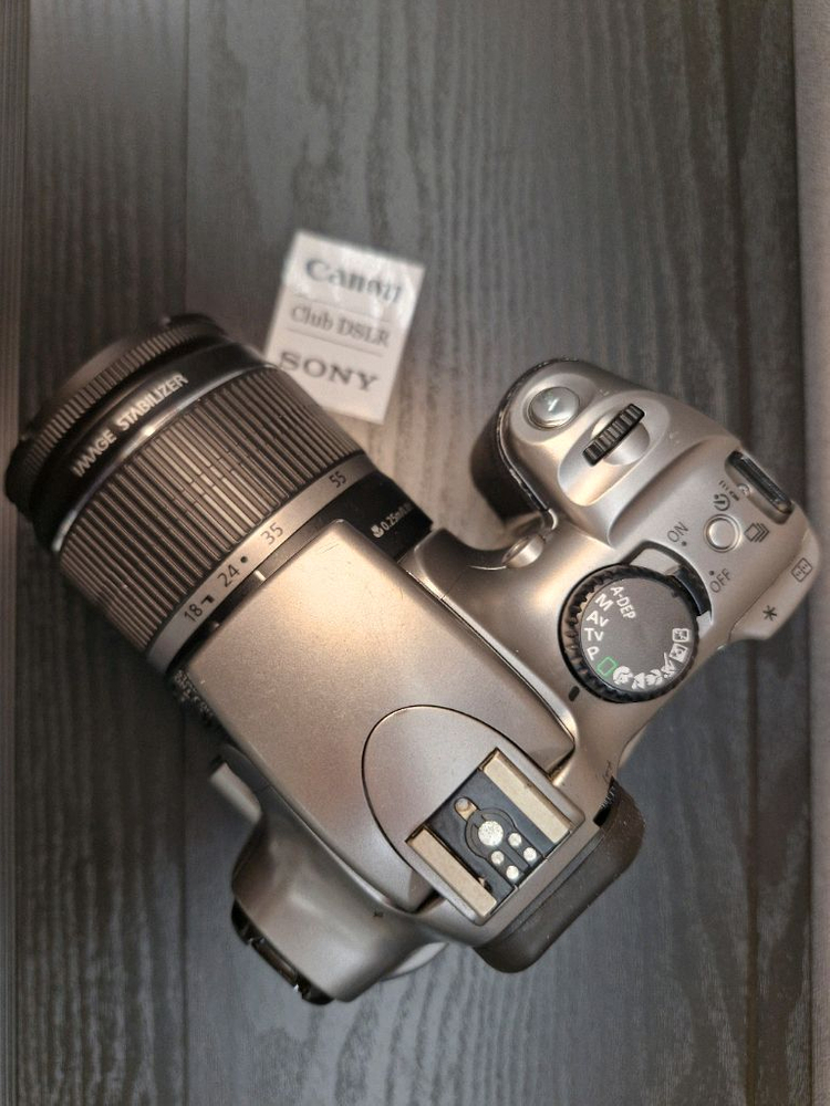 캐논 eos 300d dslr 카메라 +EF-S 18-55mm is 렌즈 이미지