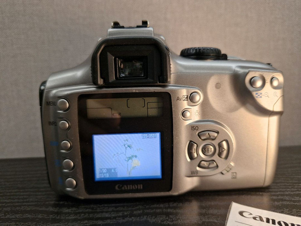 캐논 eos 300d dslr 카메라 +EF-S 18-55mm is 렌즈 이미지