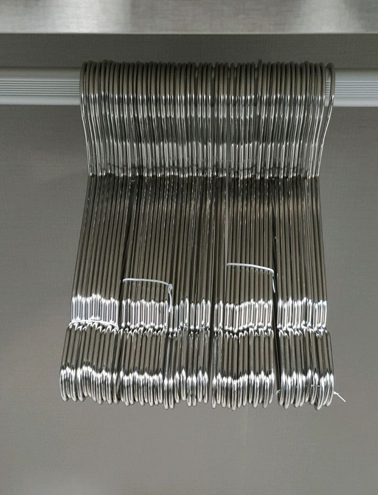 굵기4.5mm 두꺼운 304통스텐 일체형 옷걸이150개+사은품--2
