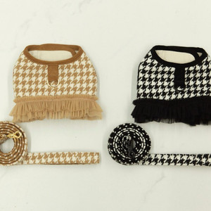 새상품) 강아지 의류형 하네스 리드줄 세트 이미지