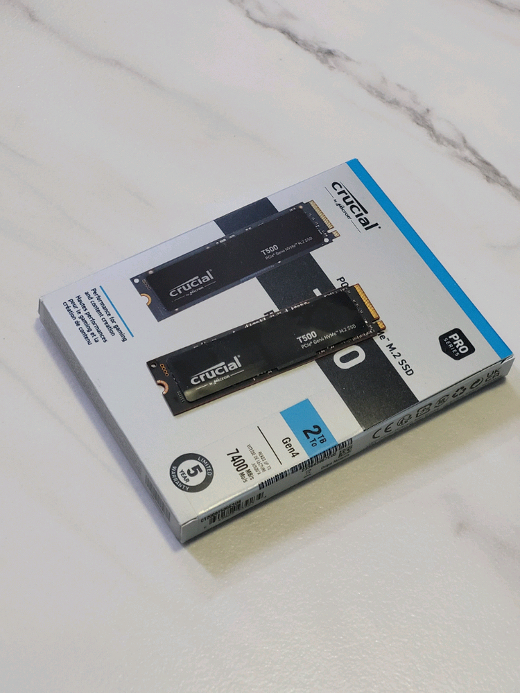 Nvme T500 PRO 2TB Gen4 M.2 SSD 크루셜--1