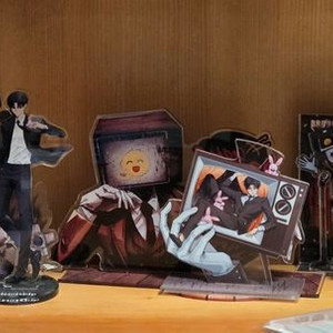 괴담출근 공식 비공식 굿즈 팝업 캔뱃지 LD SD 모두앉아 랜덤 피규어 사빠출 앨리스 카페 최솔 이미지