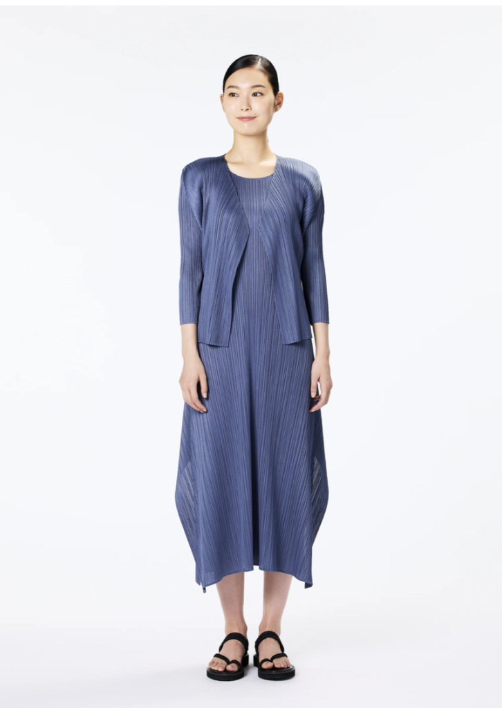 플리츠플리즈 그레이쉬블루 탑가디건 세트 새상품--0