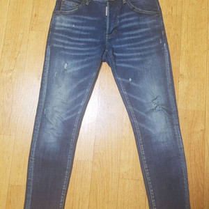 (최상급,정품)디스퀘어드2 데미지 워싱 스판 청바지, 허리는 30인치