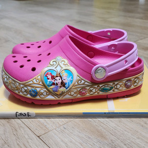 [J3/새것]크록스 샌들 210-215/슬리퍼/디즈니프린세스
