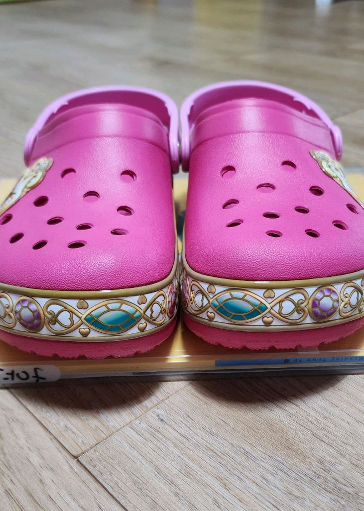 [J3/새것]크록스 샌들 210-215/슬리퍼/디즈니프린세스--2