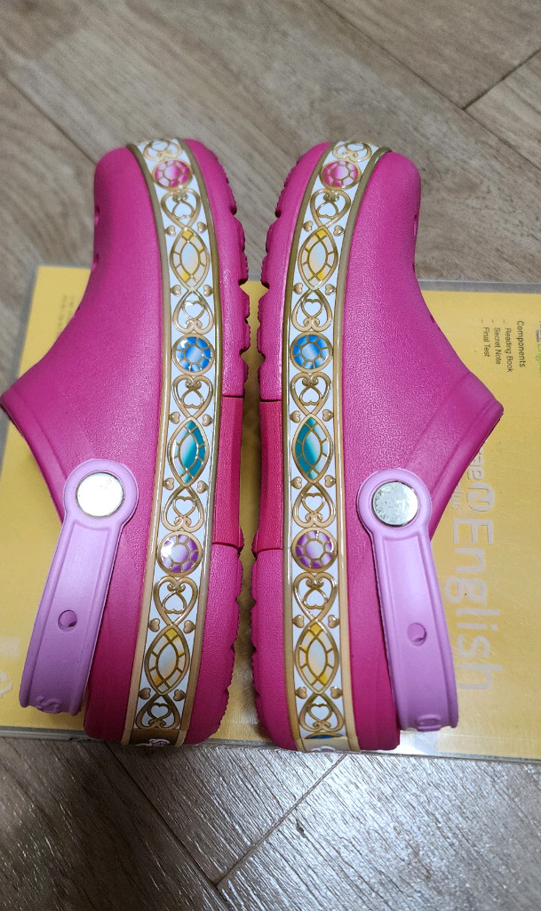 [J3/새것]크록스 샌들 210-215/슬리퍼/디즈니프린세스--5