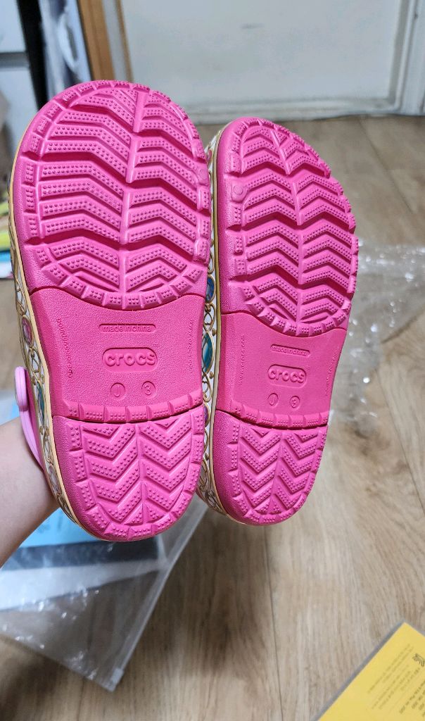 [J3/새것]크록스 샌들 210-215/슬리퍼/디즈니프린세스--6