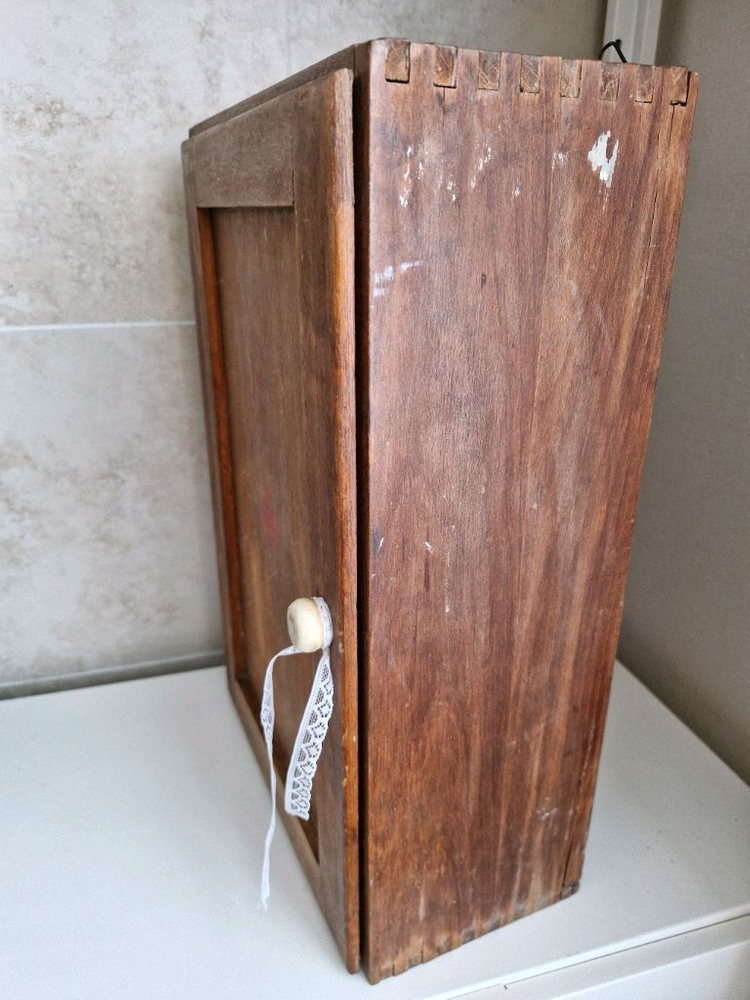 영국 빈티지 파인우드 선반장 약장 카페인테리어소품 이미지