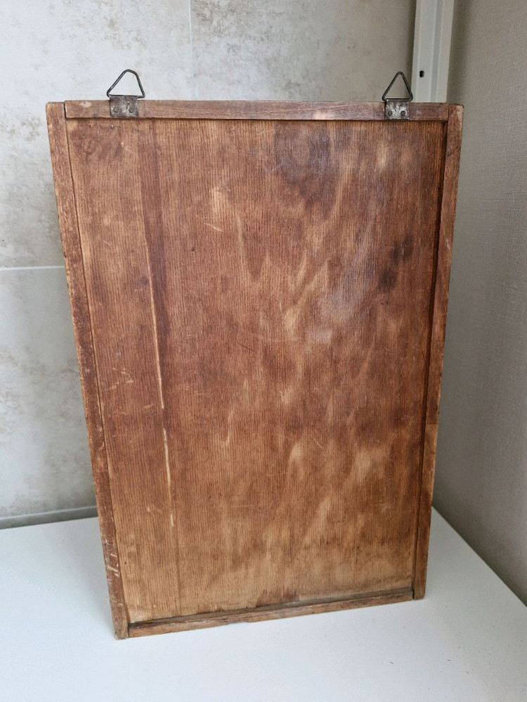 영국 빈티지 파인우드 선반장 약장 카페인테리어소품 이미지