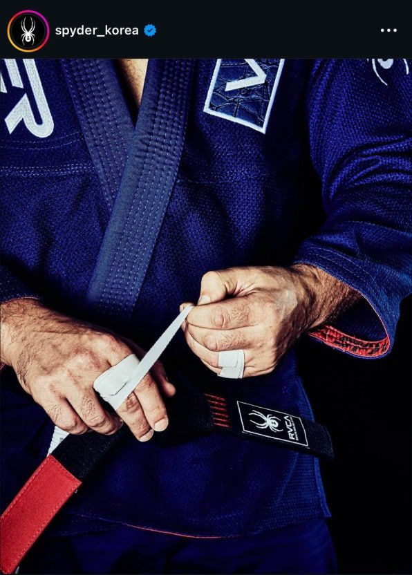 스파이더 x 루카 주짓수 도복 블루 A1 이미지