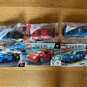 레고 스피드챔피언스 레이싱카 3종 세트 이미지