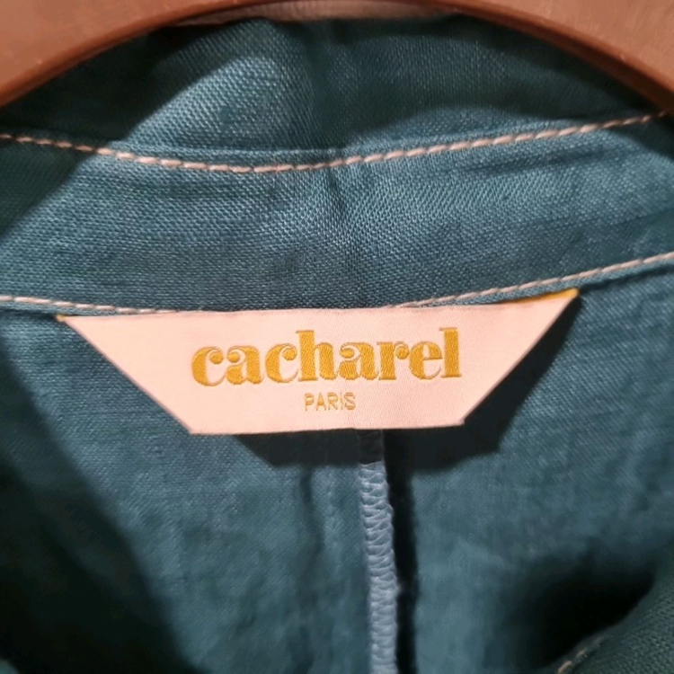 까사렐 린넨 혼방 에메랄드 원피스 이미지