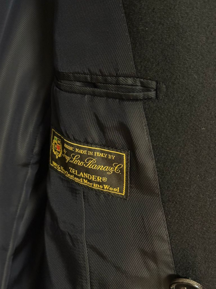 링자켓 로로피아나 원단 폴로코트 다크네이비 52 이미지