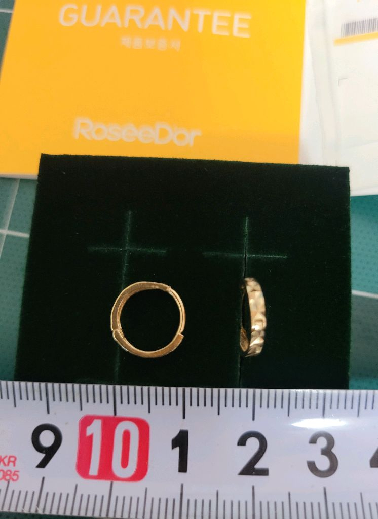 로제도르 14K 원터치 귀걸이 엘로우골드/골든듀 14k 귀걸이 18k 이미지