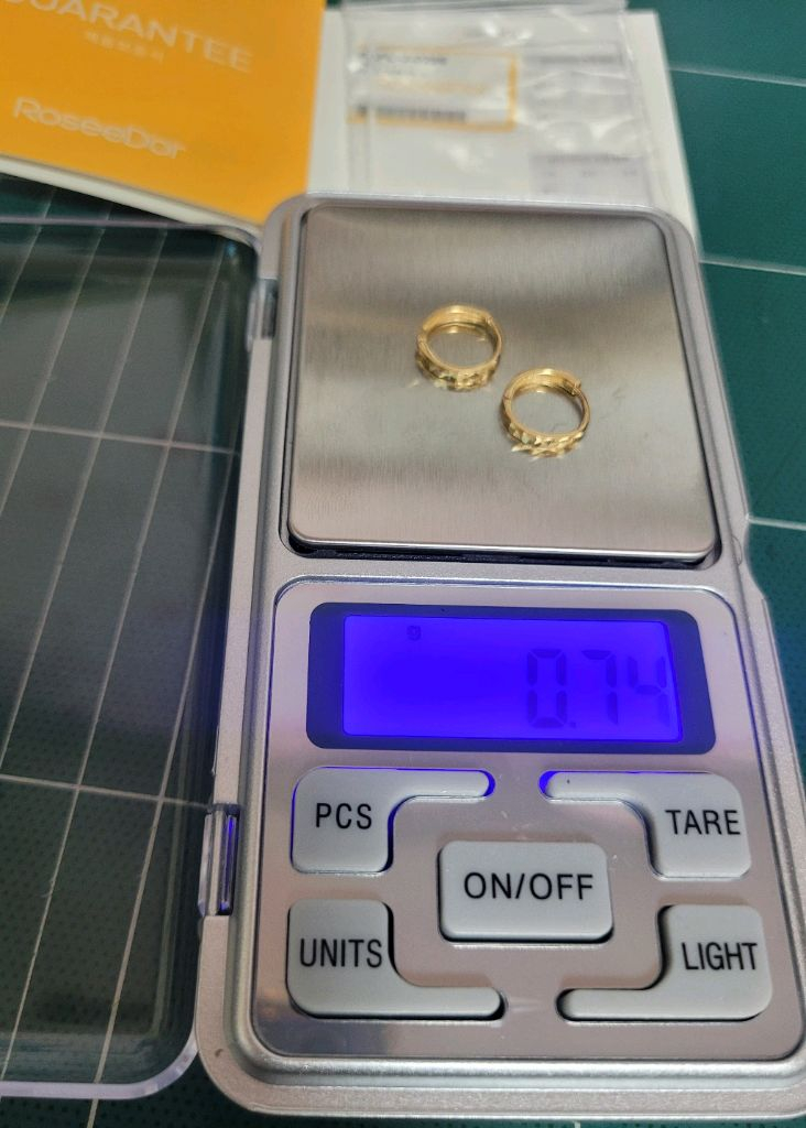 로제도르 14K 원터치 귀걸이 엘로우골드/골든듀 14k 귀걸이 18k 이미지