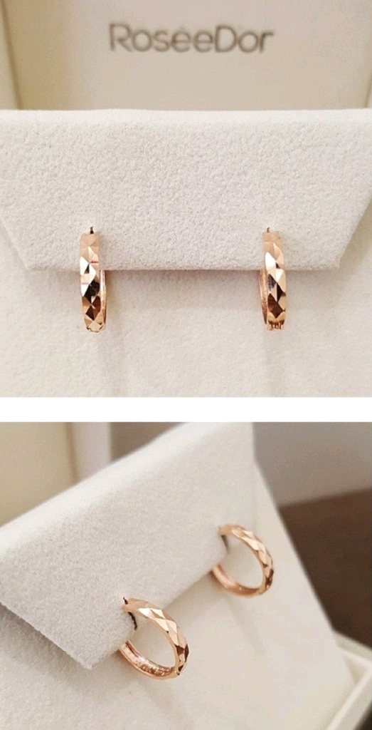 로제도르 14K 원터치 귀걸이 엘로우골드/골든듀 14k 귀걸이 18k 이미지