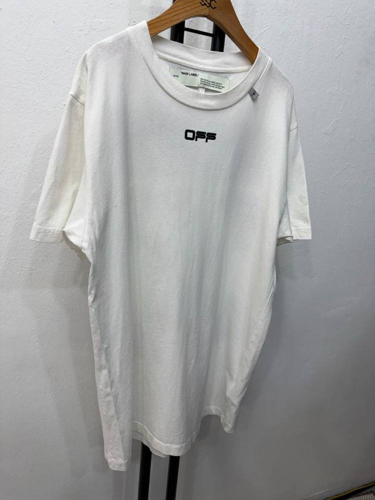 정품) 오프화이트 남성 반팔티 M--1