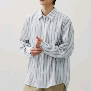 드로우핏 헤이지 펜슬 스트라이프 셔츠 L