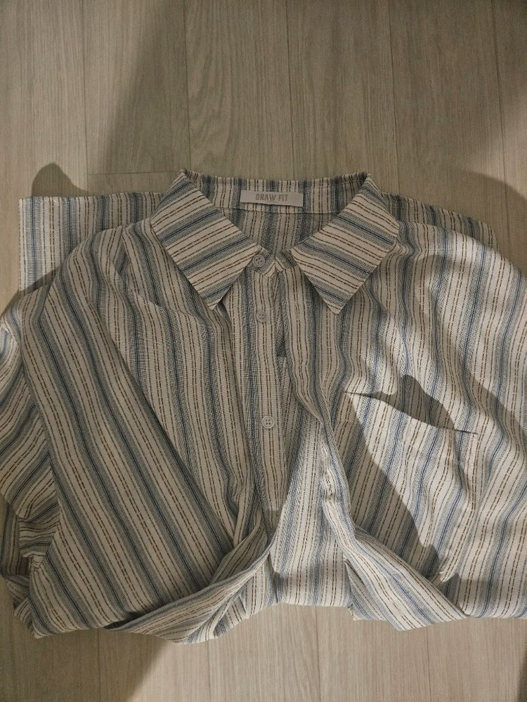 드로우핏 헤이지 펜슬 스트라이프 셔츠 L--2