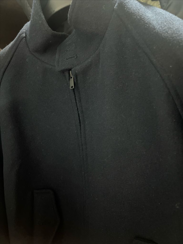 무탠다드 울 블렌드 해링턴자켓 네이비 L 이미지