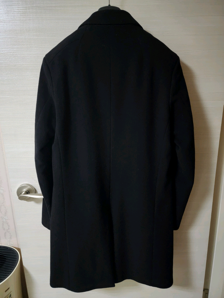 띠어리 히든 버튼 블랙 싱글 코트 S(95) 이미지