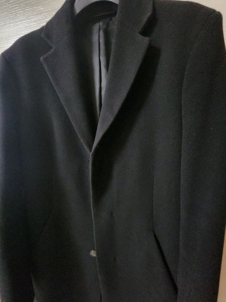 띠어리 히든 버튼 블랙 싱글 코트 S(95) 이미지