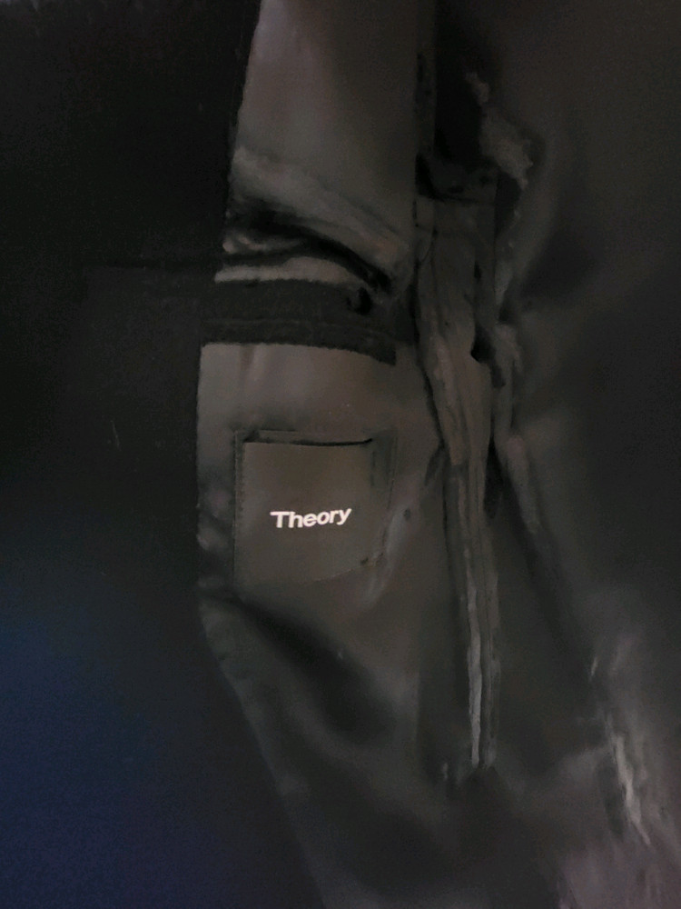 띠어리 히든 버튼 블랙 싱글 코트 S(95) 이미지