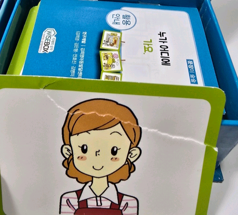 WISEBOX 문장이 술술 언어 카드 3종 세트--2