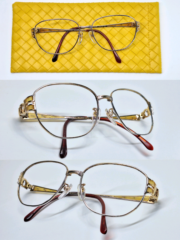 입생로랑 30-4655 순 티타늄 안경테/일본 수입 명품 빈티지 레트로 클래식 여성용 여자안경 y2k 패션 아이웨어--4