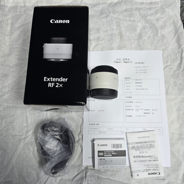 캐논 EXTENDER RF 2X 텔레컨버터 RF 마운트 2배 줌 캐논 2X 익스텐더--0