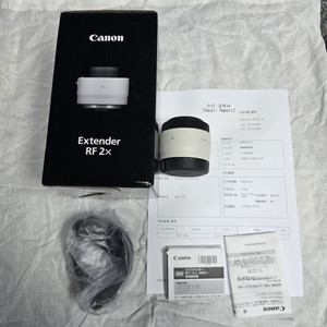 캐논 EXTENDER RF 2X 텔레컨버터 RF 마운트 2배 줌 캐논 2X 익스텐더
