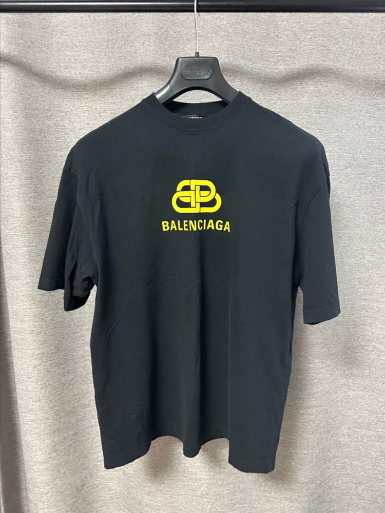 발렌시아가 BB로고 반팔 블랙 (XXS/M)--0