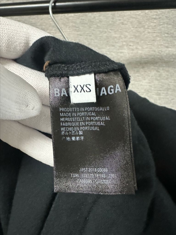 발렌시아가 BB로고 반팔 블랙 (XXS/M)--3