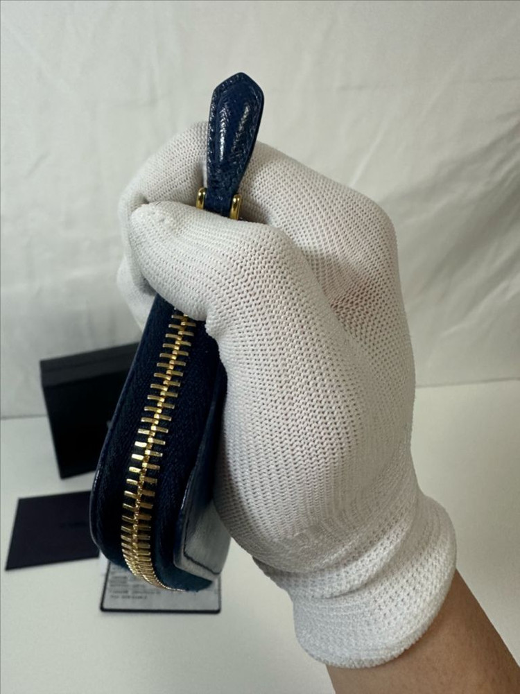 프라다 지퍼 카드지갑 딥블루(OS)--6