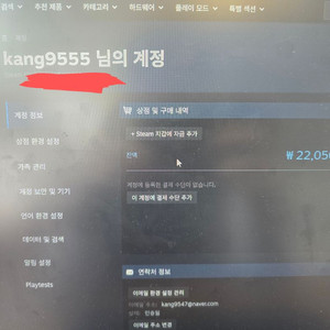 스팀 게임 구매 22000원 이미지