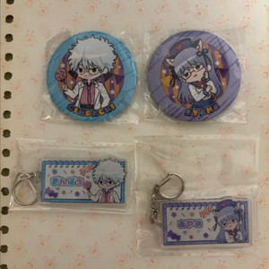 은혼 삼젯 긴파치 긴 펄 캔뱃지 아크릴 키링 일괄 이미지