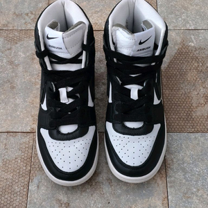 (235)나이키 앰부쉬 덩크 하이 블랙 스니커즈 운동화 이미지